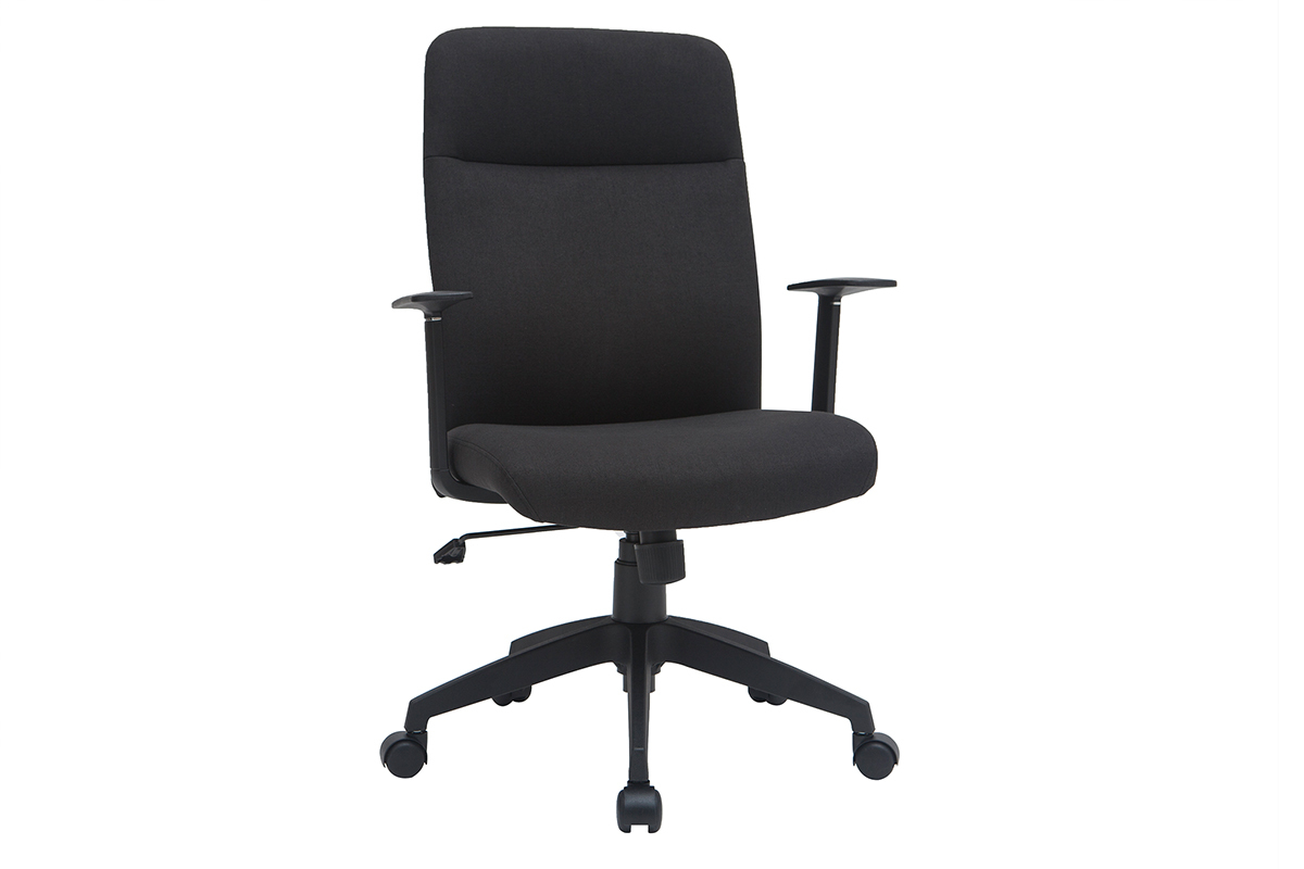 Designer-Brostuhl schwarz Stoff ZELLY