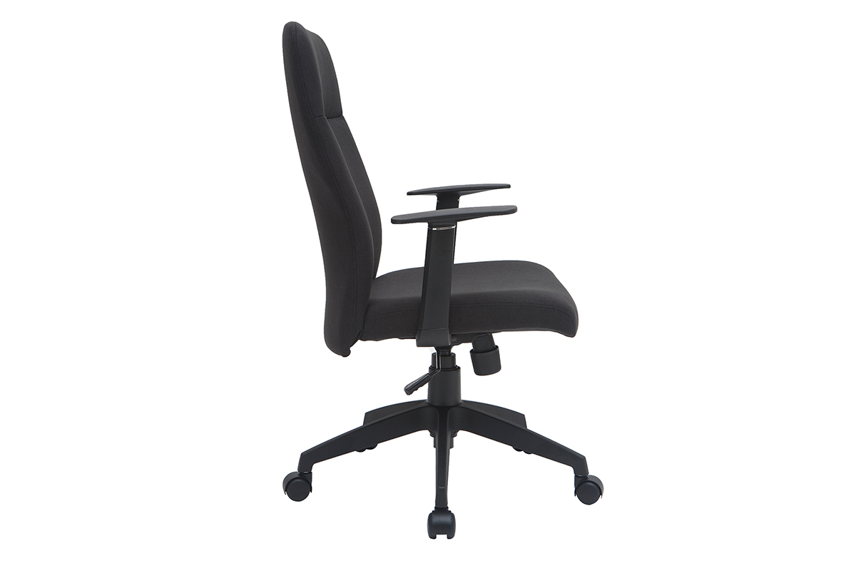 Designer-Brostuhl schwarz Stoff ZELLY