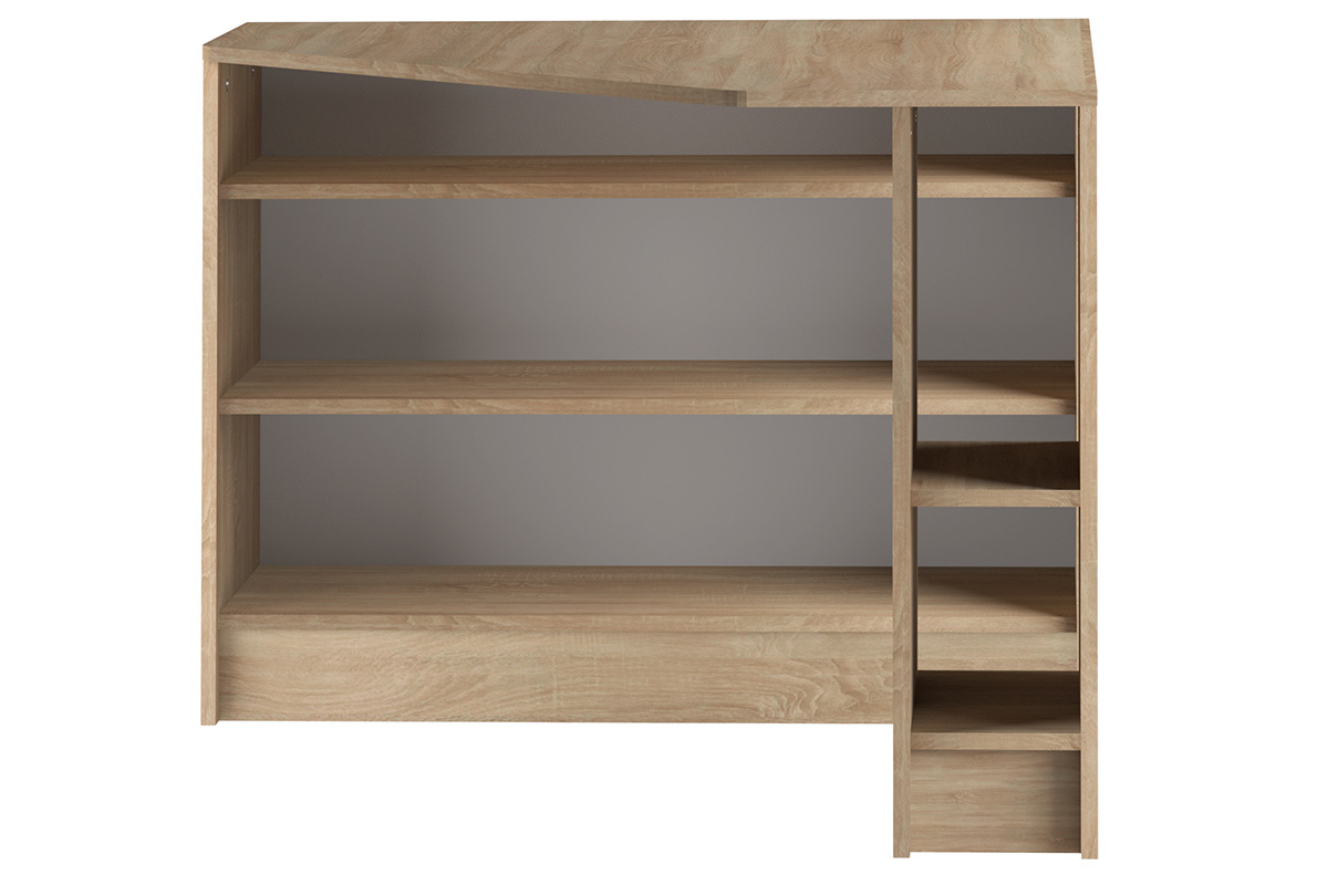 Designer Eckschreibtisch CORNER Holz hell