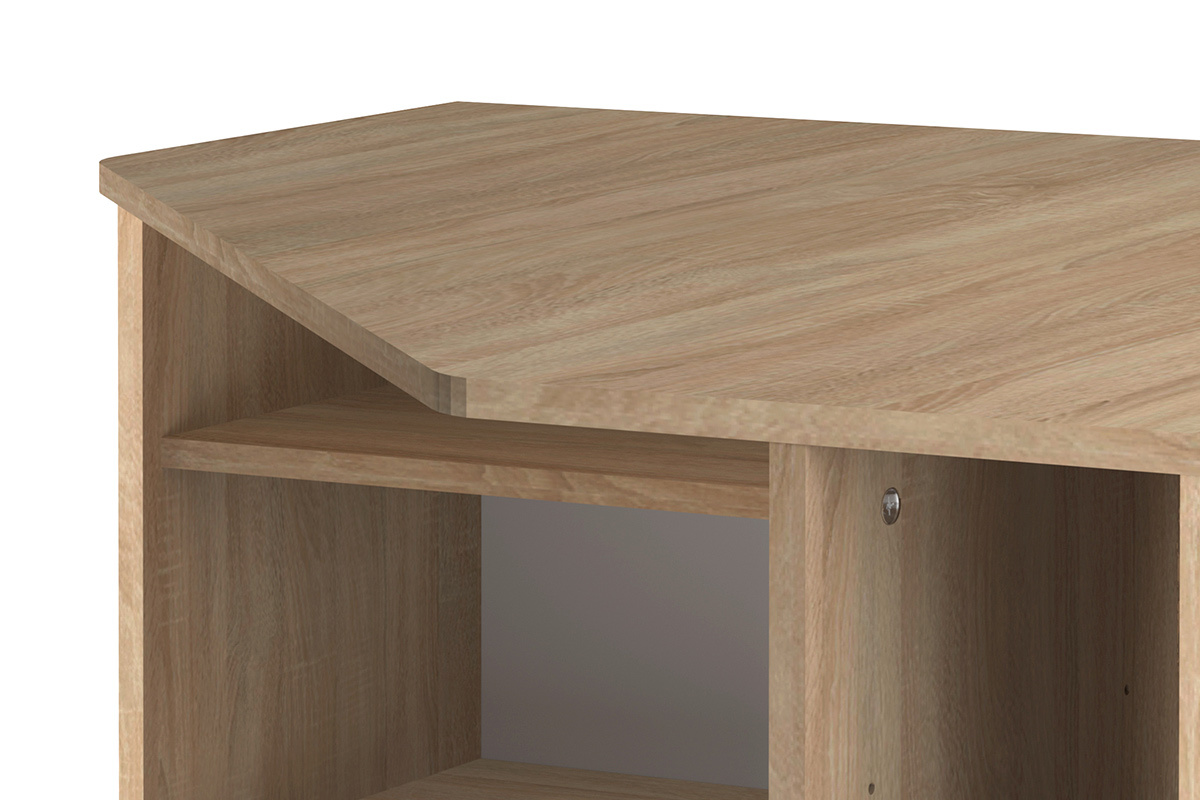 Designer Eckschreibtisch CORNER Holz hell