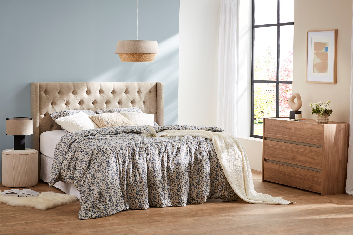 Designer-Kommode mit 3 Schubladen in Walnuss-Finish B 111 cm ODE