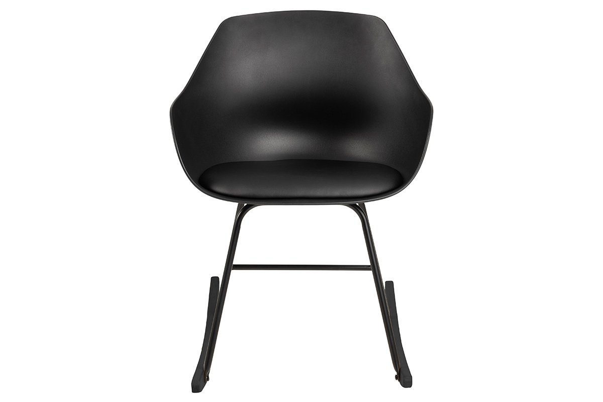 Designer-Schaukelstuhl Schwarz KAALA