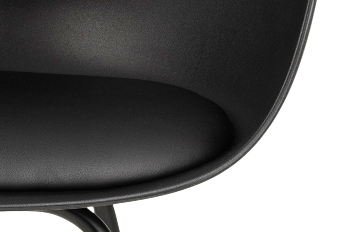 Designer-Schaukelstuhl Schwarz KAALA