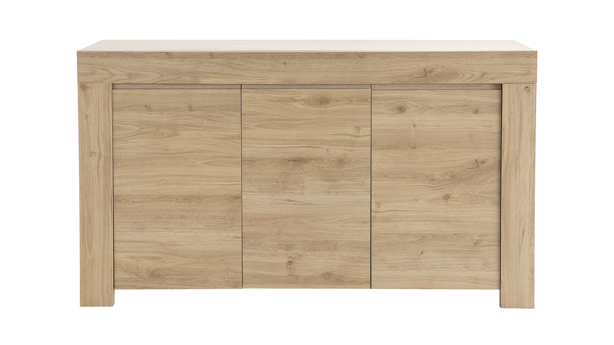 Designer-Sideboard in Eichenholz-Dekor L138 cm TINO