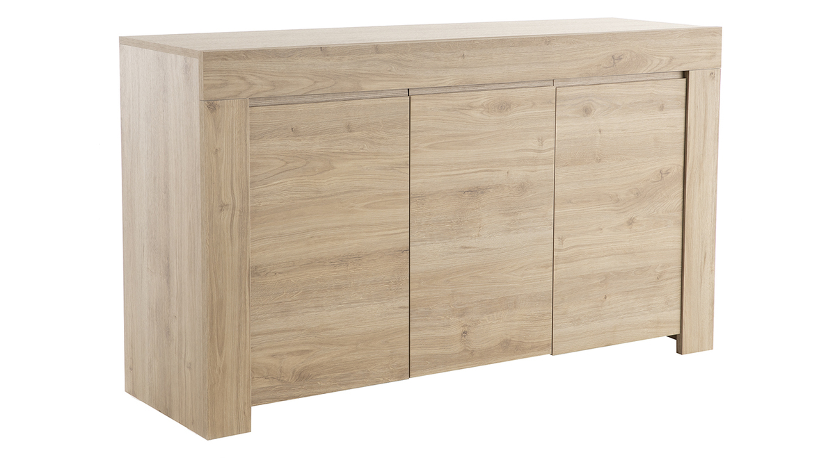 Designer-Sideboard in Eichenholz-Dekor L138 cm TINO