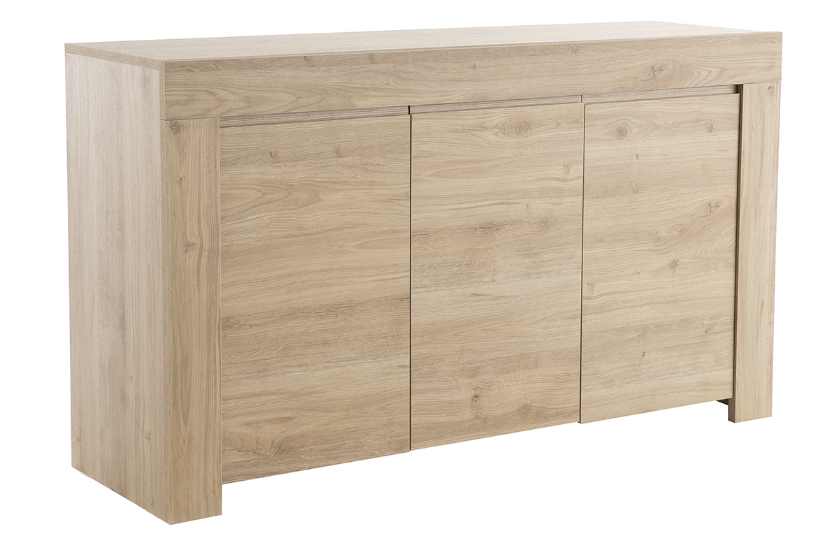 Designer-Sideboard in Eichenholz-Dekor L138 cm TINO