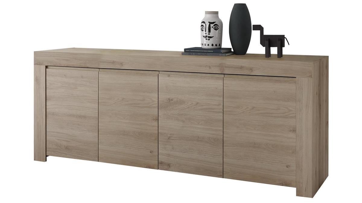 Designer-Sideboard in Eichenholzfinish L210 cm TINO