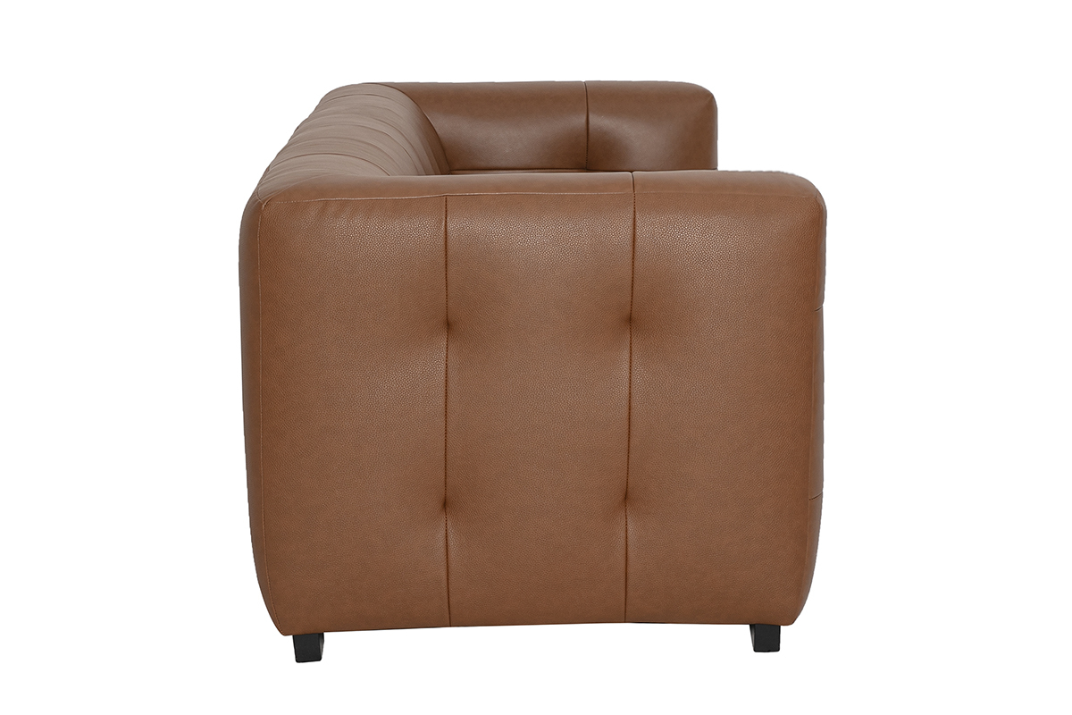 Dreisitzer-Ledersofa CORTO, Seitenansicht.