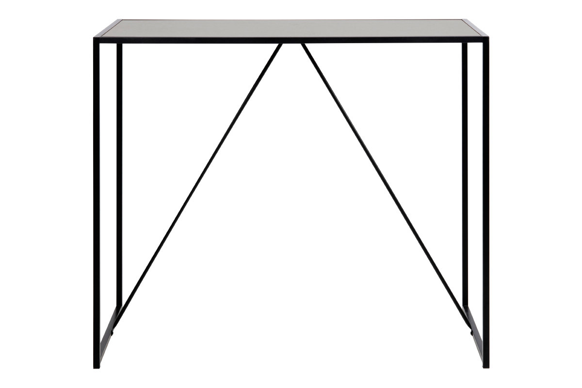 Designer-Stehtisch aus schwarzem Holz und Metall TRESCA