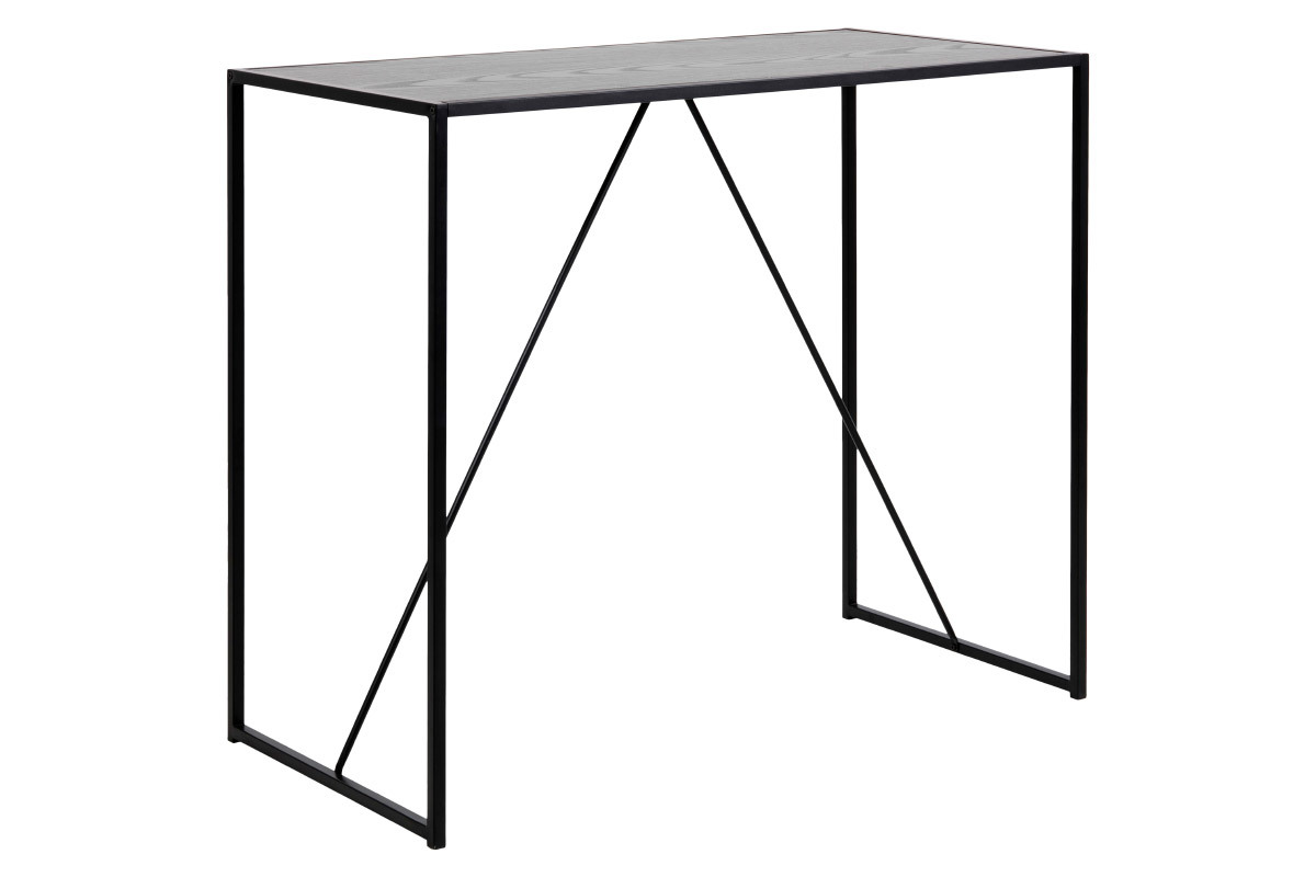 Designer-Stehtisch aus schwarzem Holz und Metall TRESCA