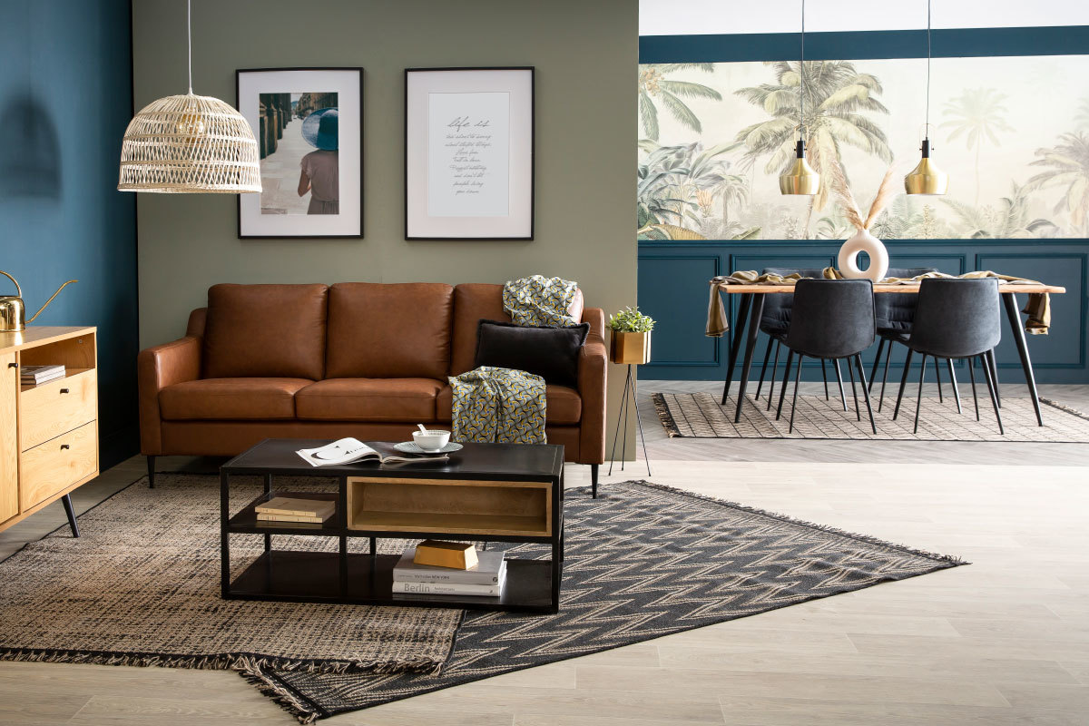 Designer-St�hle aus grauem Stoff mit Samteffekt (2er-Satz) SAKE