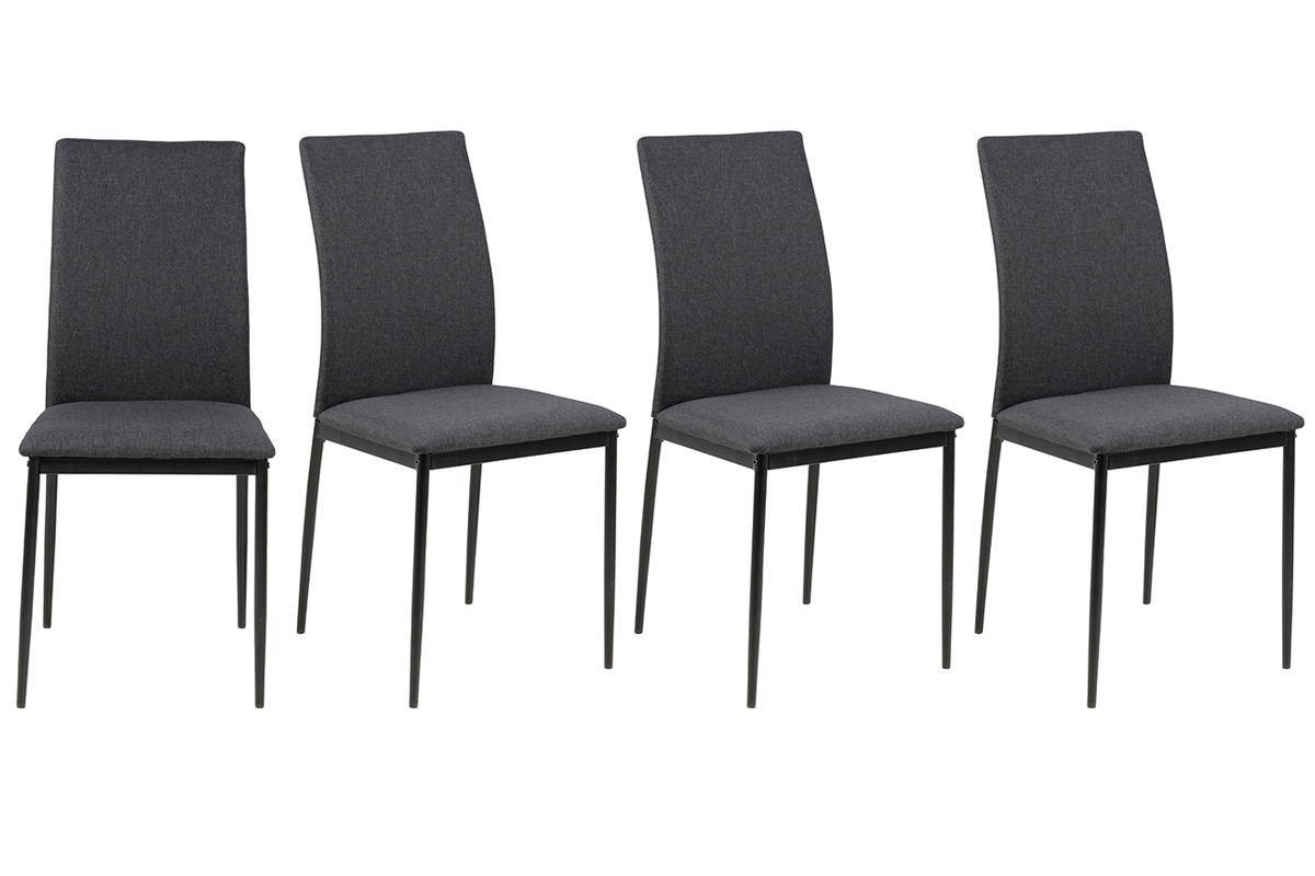 Designer-Sthle in anthrazitgrau ( 4er-Set) LUCKY