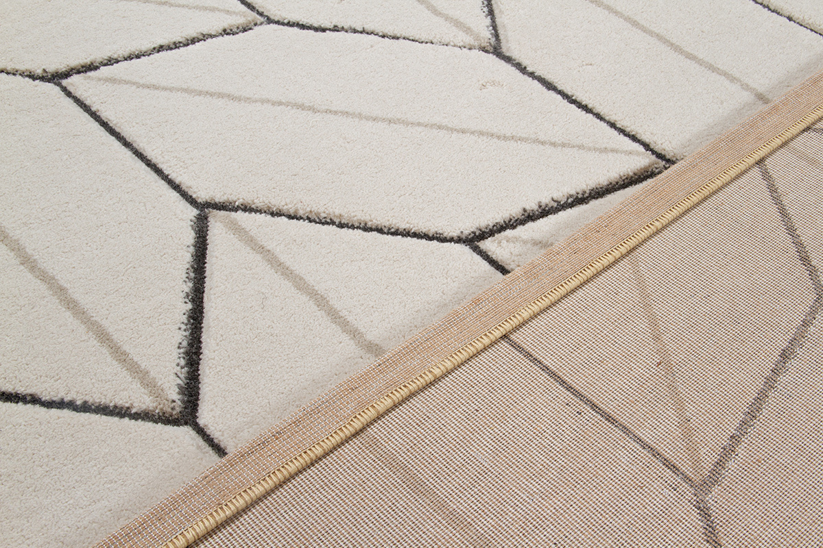 Designer-Teppich beige natur 160 x 230 cm CORN