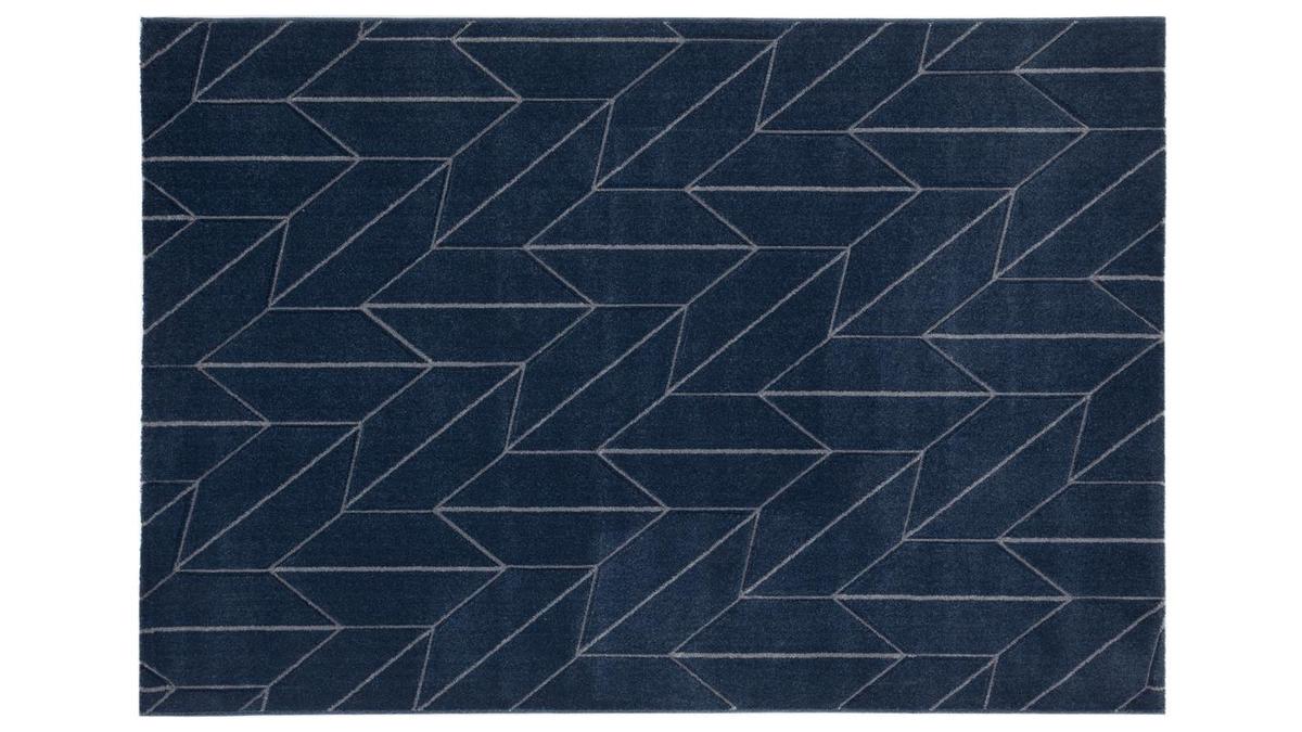 Designer-Teppich blau 160 x 230 cm BRAQ