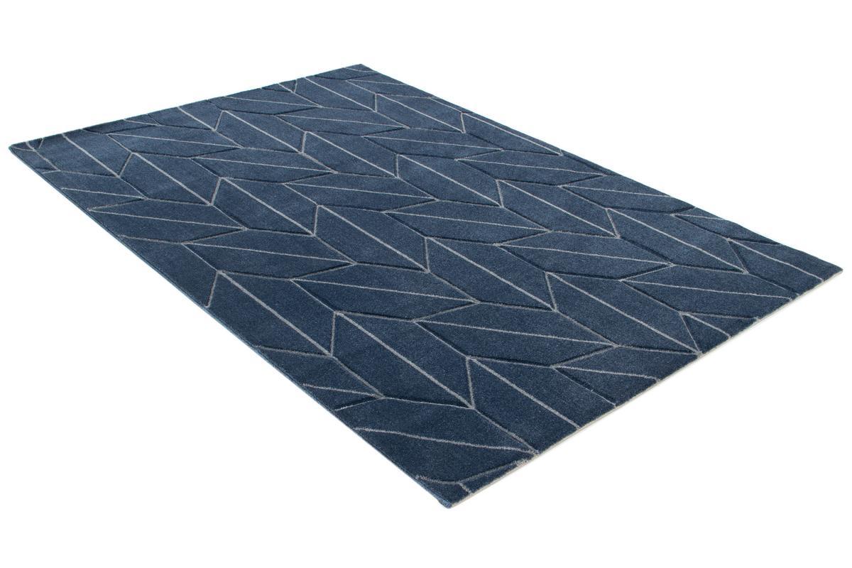 Designer-Teppich blau 160 x 230 cm BRAQ