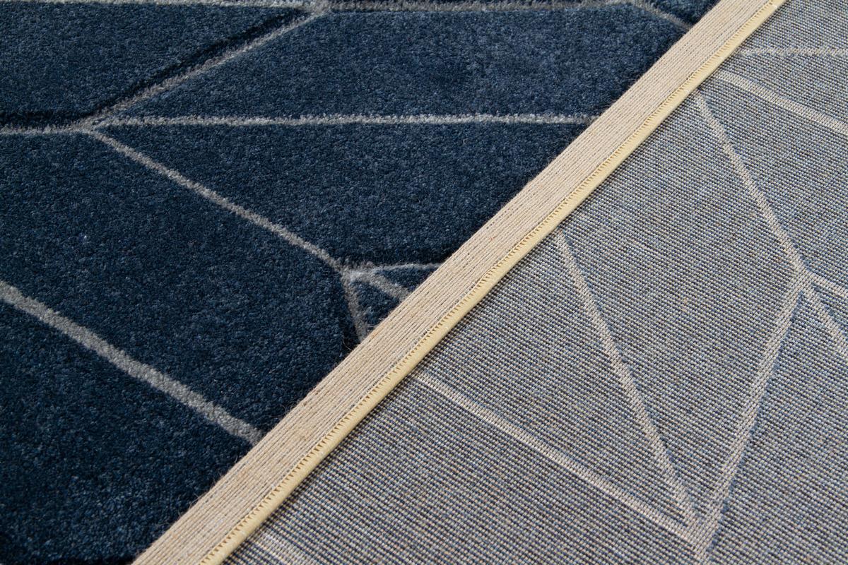 Designer-Teppich blau 160 x 230 cm BRAQ