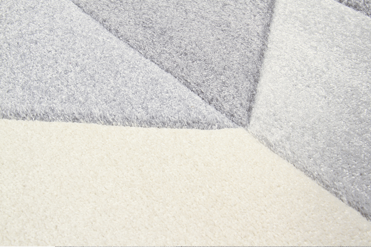 Designer-Teppich grau 160 x 230 cm NAVETTE