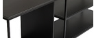Designer TV-Schrank aus schwarzem Metall L160 cm KARL