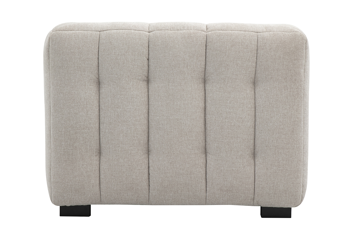 Designersessel in texturiertem Samt-Effekt-Stoff beige CORTO