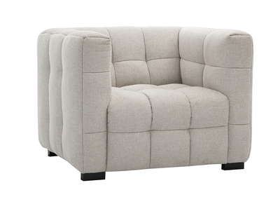 Designersessel in texturiertem Samt-Effekt-Stoff beige CORTO