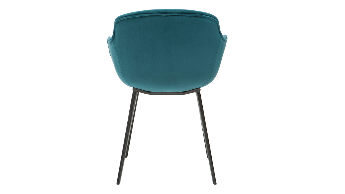Designerstühle aus blauem Samt (2er-Satz) SAKE