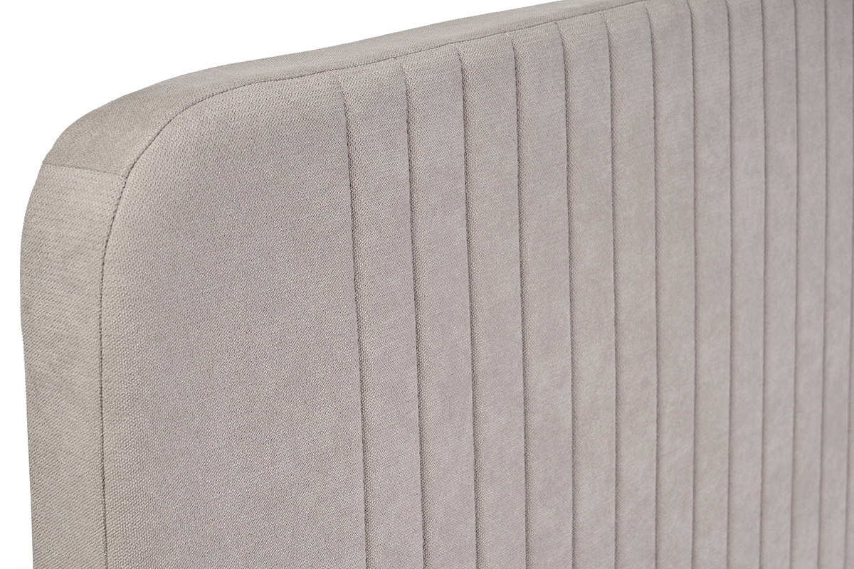 Doppelbett 160x200 in Taupe-Stoff LINDSAY