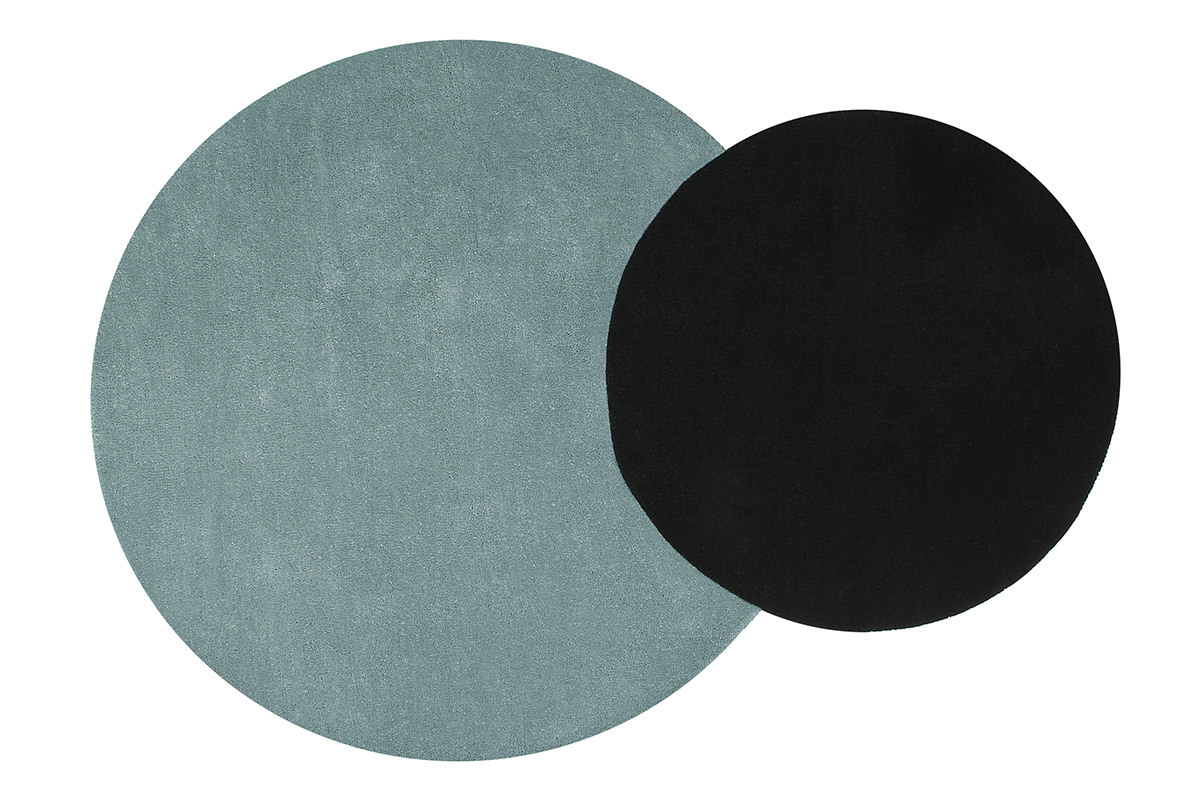 Doppelteppich blau-schwarz 140x200 cm ECLIPSE
