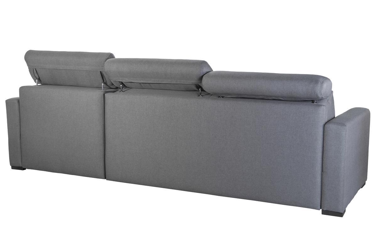 Dreh- und Schlafsofa mit grauem Kasten NORO