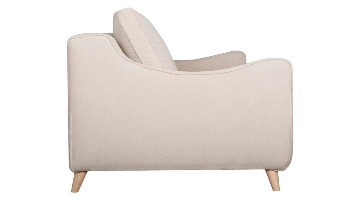 Dreisitzer-Schlafsofa skandinavisch beige VENDOME