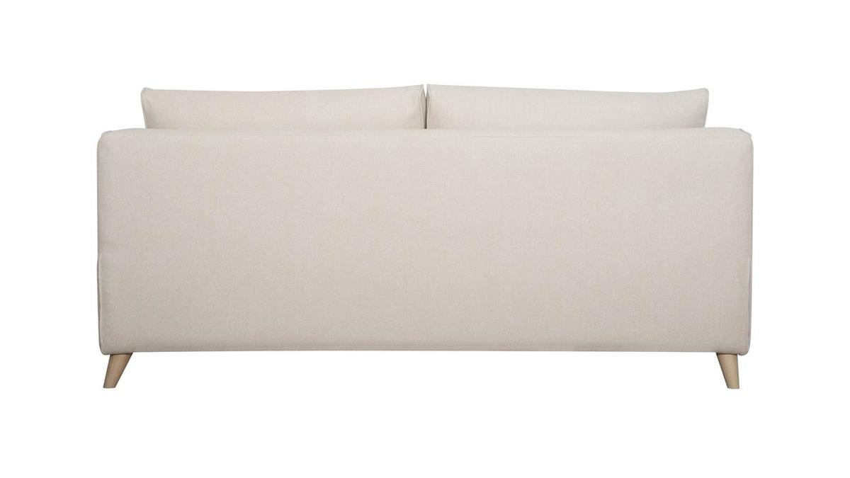 Dreisitzer-Schlafsofa skandinavisch beige VENDOME