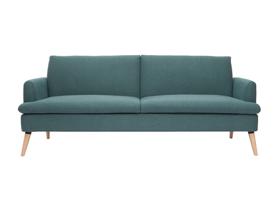 Dreisitzer-Schlafsofa skandinavisch gr&uuml;n STEWART