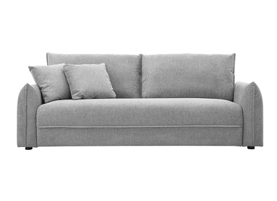 Dreisitzer-Sofa aus grauem Samt-Effekt Textilgewebe PIO