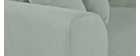 Dreisitzer-Sofa FEVER skandinavisch aus mandelgrünem Stoff mit abnehmbarem Bezug