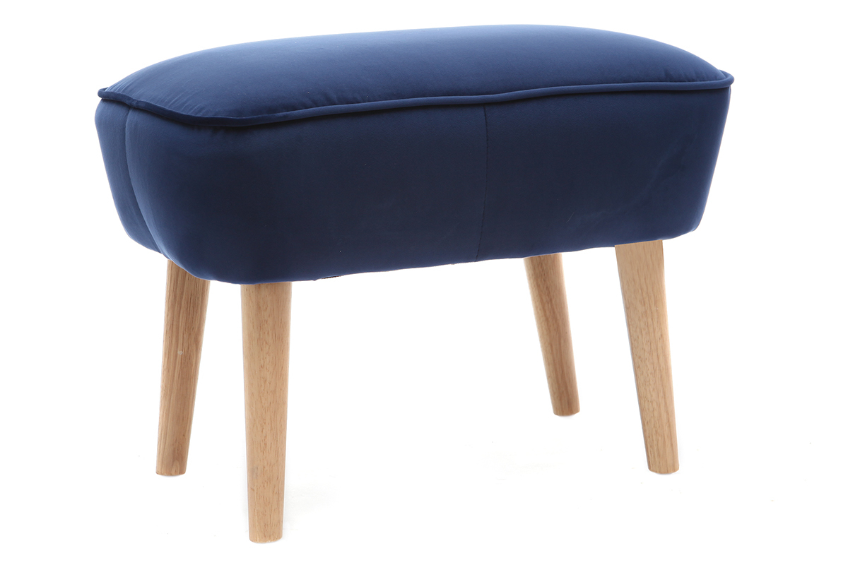 Dunkelblaue Samtfusttze ZOLA