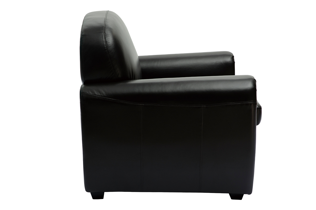 Dunkelbrauner Vintage-Ledersessel CLUB