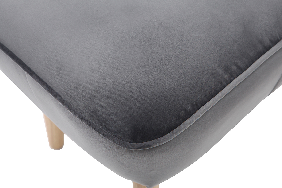 Dunkelgraue Samtfu�st�tze ZOLA