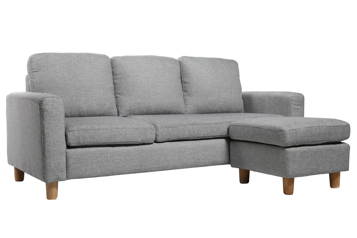 Eck-/Schlafsofa Design Grau ALAMO