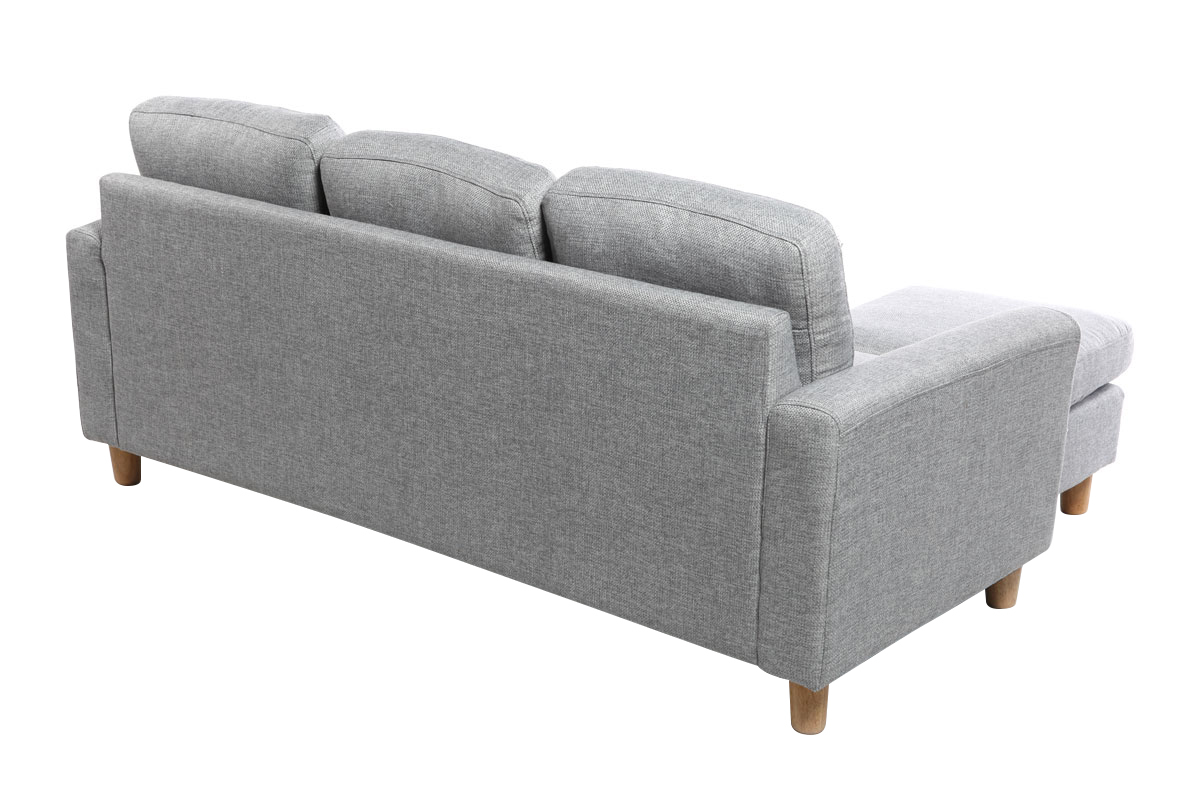 Eck-/Schlafsofa Design Grau ALAMO