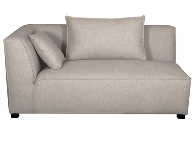 Eckmodul links für Sofa aus beigem Stoff PLURIEL