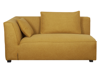 Eckmodul links für Sofa aus kumingelbem Stoff PLURIEL