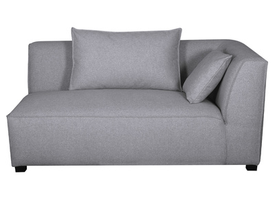 Eckmodul rechts für Sofa aus hellgrauem Stoff PLURIEL