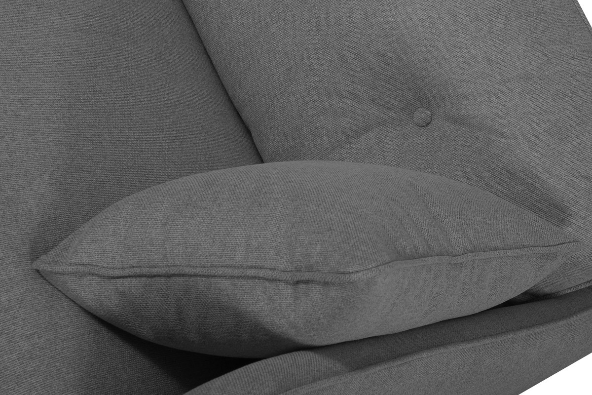 Ecksofa links dunkelgrau 5-Sitzer GUILTY