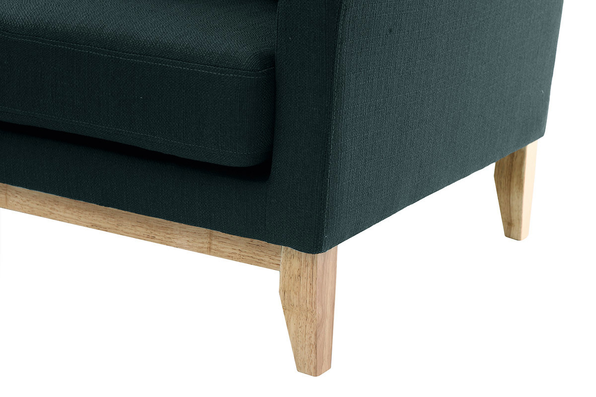 Ecksofa links OSLO im skandinavischen Stil aus dunkelgrauem, abziehbarem Stoff