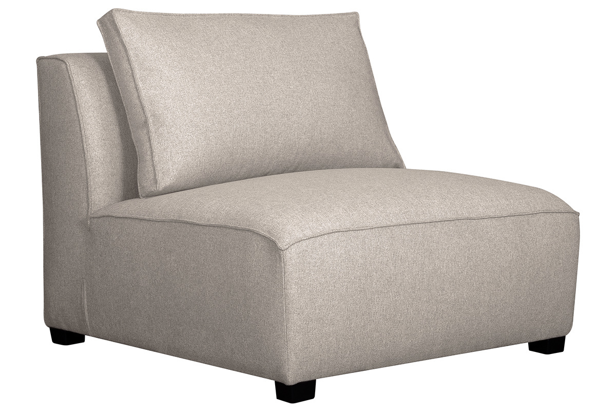 Ecksofa modulierbar 2 Elemente beige PLURIEL