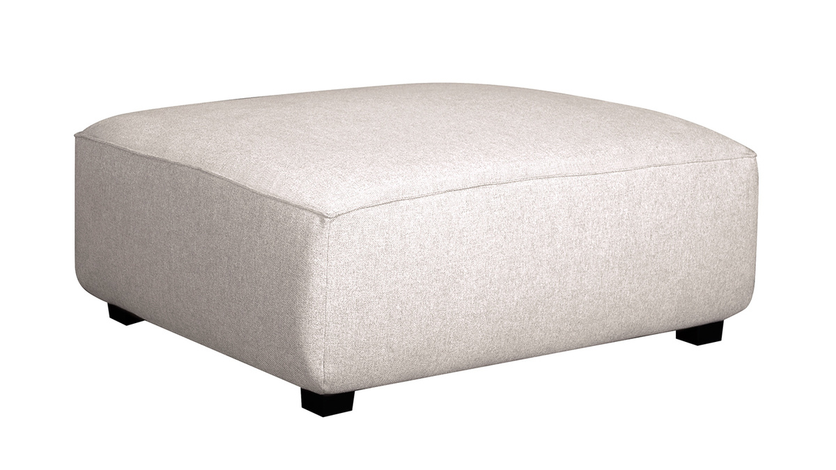 Ecksofa modulierbar 4 Elemente beige PLURIEL