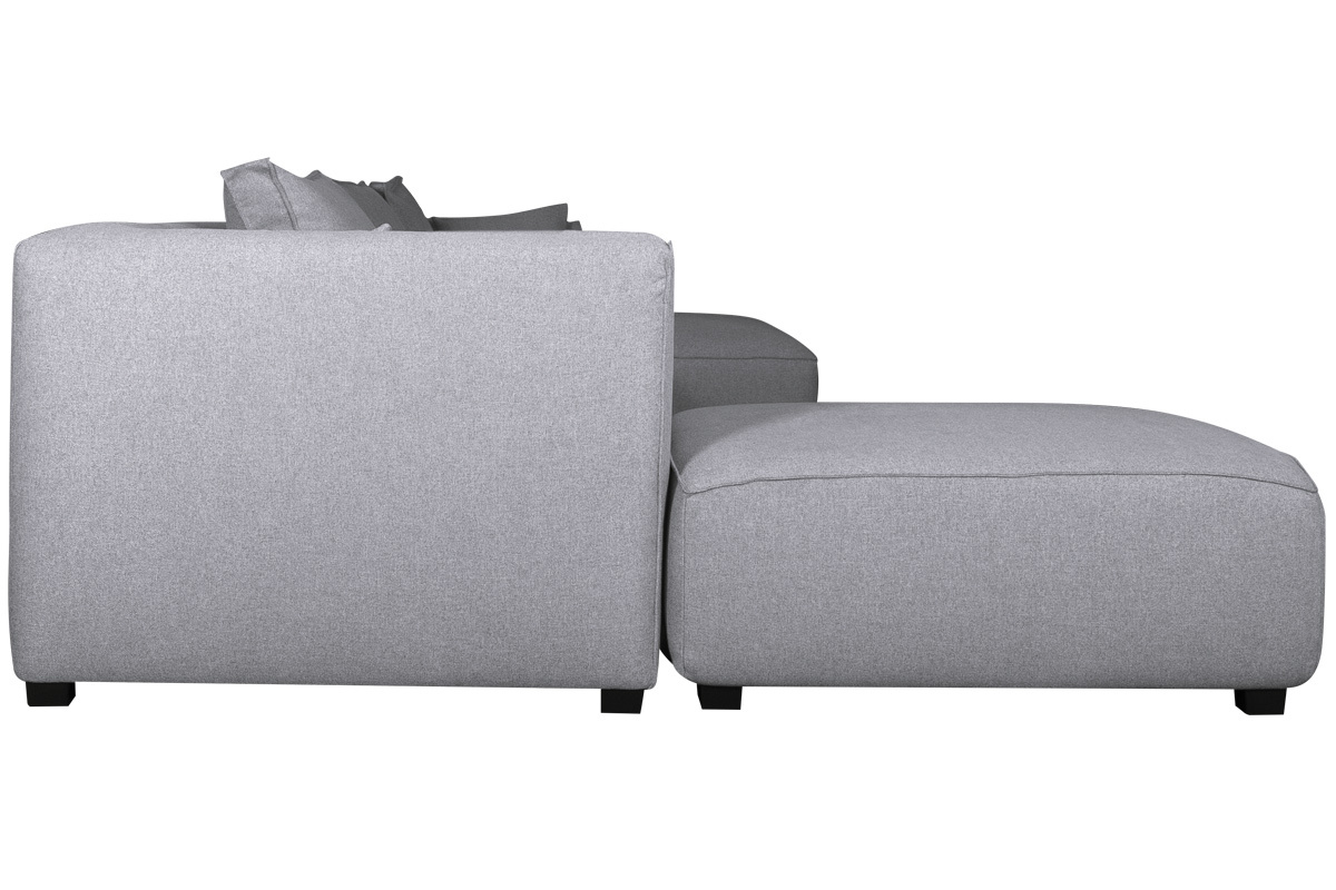 Ecksofa modulierbar 4 Elemente grau PLURIEL