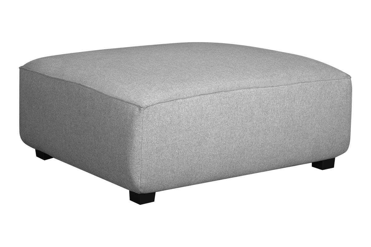 Ecksofa modulierbar 4 Elemente hellgrau PLURIEL