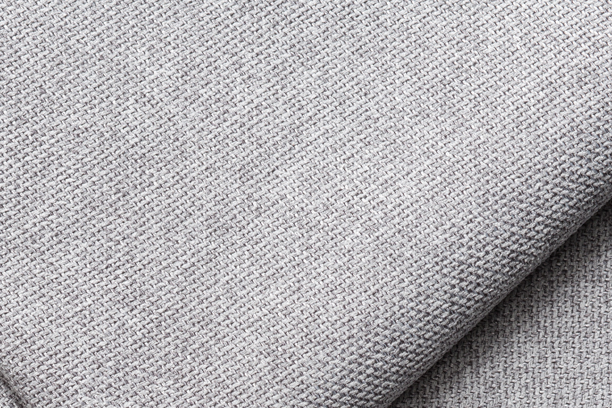 Ecksofa modulierbar mit gerader Chaiselongue hellgrau PLURIEL