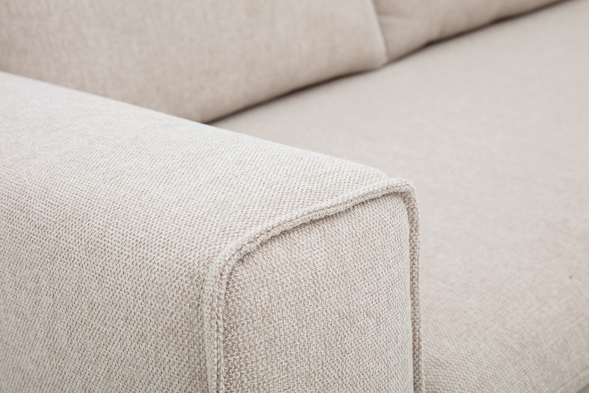 Detail Stoff mit strukturiertem Beigeeffekt des Sofas RAGNAR.