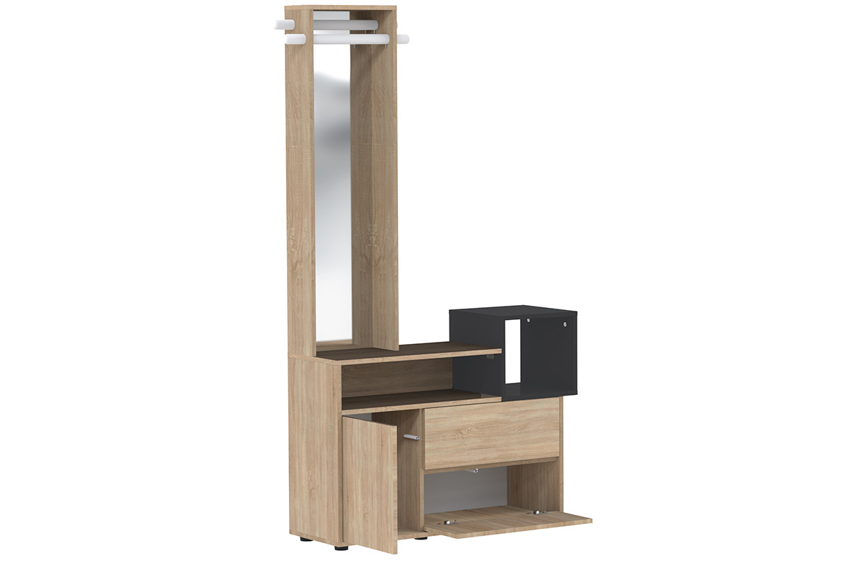 Eingangsm�bel mit Spiegel und Stauf�chern KOLN